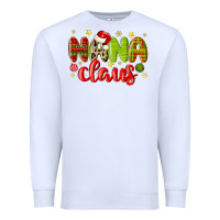 White nana claus Premium Sweatshirt - MaliasSmallBusiness