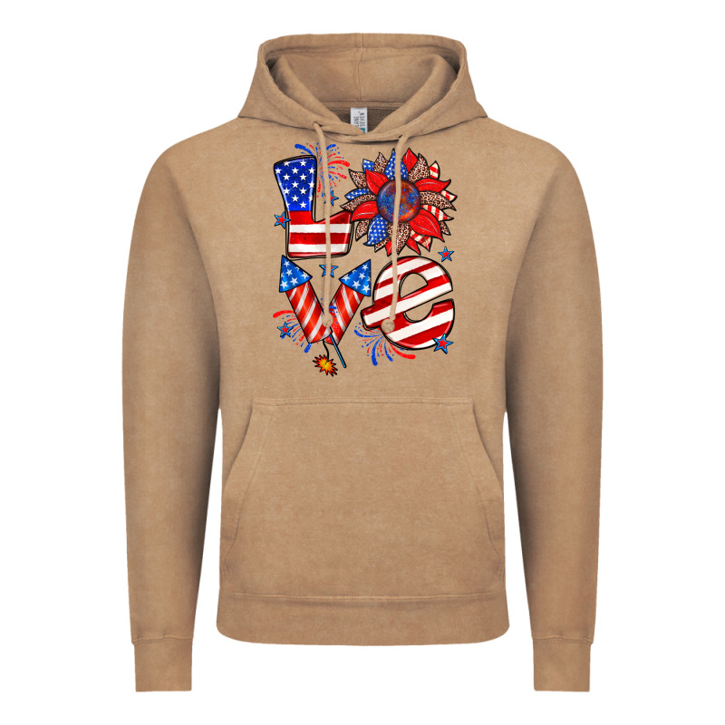4th Of July Love Vintage Hoodie by Zillion Design Studio | Teevron