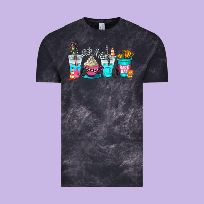 Race Day Coffe Cup Vintage Tee Designed By Adodesignshop