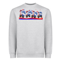 Heather Grey american truck libbey glass Heavyweight Sweatshirt - HRA Design Shop