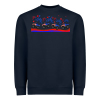 Navy american truck libbey glass Heavyweight Sweatshirt - HRA Design Shop