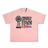Salmon small town autism Urban Heavy Tee - CowhideDigitalArt