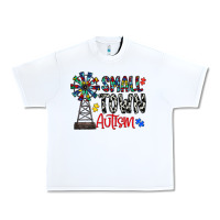 White small town autism Urban Heavy Tee - CowhideDigitalArt