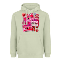 Matcha valentines day cassette Heavyweight Hoodie - NancyCooperArtShop