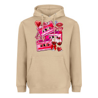 Mushroom valentines day cassette Heavyweight Hoodie - NancyCooperArtShop