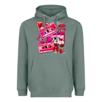 Sage valentines day cassette Heavyweight Hoodie - NancyCooperArtShop