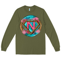Army Green nurse round earrings 4 Long Sleeve Tee - BundleAndBundleShop