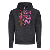 Vintage Black Cancer Picked The Wrong Diva with Black Woman Vintage Hoodie - texasbilliewilder