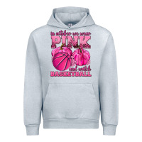 Heather Grey In October We Wear Pink and Watch Basketball Urban Hoodie - texasbilliewilder