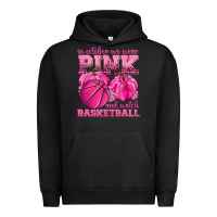 Pigment Black In October We Wear Pink and Watch Basketball Urban Hoodie - texasbilliewilder