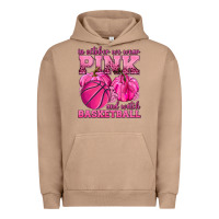 Pigment Burro In October We Wear Pink and Watch Basketball Urban Hoodie - texasbilliewilder