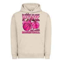 Pigment French Oak In October We Wear Pink and Watch Basketball Urban Hoodie - texasbilliewilder