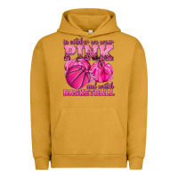 Pigment Peanut Butter In October We Wear Pink and Watch Basketball Urban Hoodie - texasbilliewilder