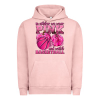 Pigment Salmon In October We Wear Pink and Watch Basketball Urban Hoodie - texasbilliewilder