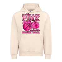 Sandshell In October We Wear Pink and Watch Basketball Urban Hoodie - texasbilliewilder