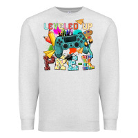 Oatmeal Heather leveled up pre k Premium Sweatshirt - NancyCooperArtShop