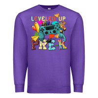Purple leveled up pre k Premium Sweatshirt - NancyCooperArtShop