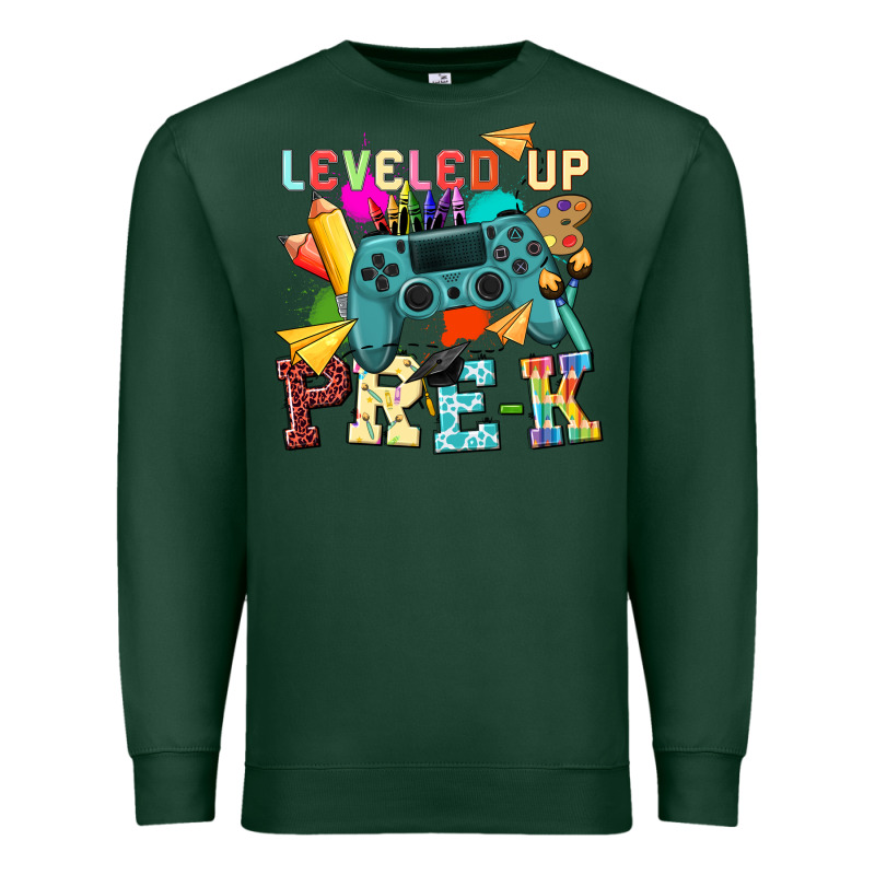 Leveled Up Pre K Premium Sweatshirt by NancyCooperArtShop | Teevron