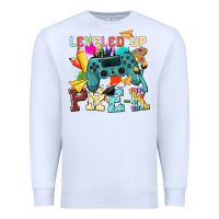 White leveled up pre k Premium Sweatshirt - NancyCooperArtShop