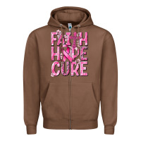 Chestnut faith hope cure cancer Zipper Hoodie - NancyCooperArtShop