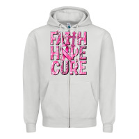 Dove Grey faith hope cure cancer Zipper Hoodie - NancyCooperArtShop