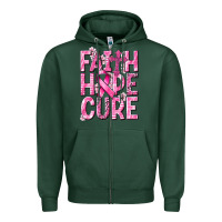 Sports Green faith hope cure cancer Zipper Hoodie - NancyCooperArtShop
