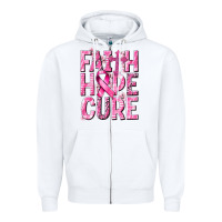 White faith hope cure cancer Zipper Hoodie - NancyCooperArtShop