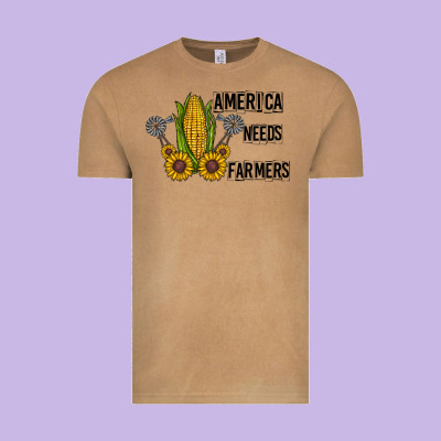 America Needs Farmers Vintage Tee Designed By Cowhidedigitalart