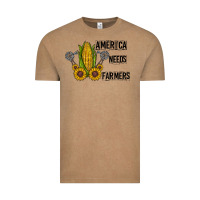 Vintage Coffee america needs farmers Vintage Tee - CowhideDigitalArt
