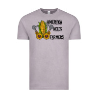 Vintage Zinc america needs farmers Vintage Tee - CowhideDigitalArt