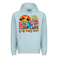 Blue Mist the beach is my happy place Premium Hoodie - Artiststas
