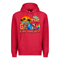 Cardinal the beach is my happy place Premium Hoodie - Artiststas