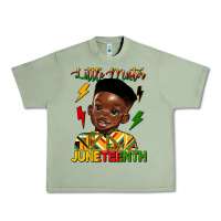 Oil Green little mister juneteenth Urban Heavy Tee - HRA Design Shop