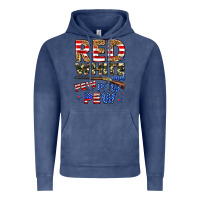 Vintage Denim red white and pew pew pew Vintage Hoodie - Zillion Design Studio