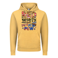 Vintage Mustard red white and pew pew pew Vintage Hoodie - Zillion Design Studio