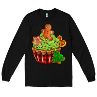 Black christmas cookie cupcake Long Sleeve Tee - AdoDesignShop