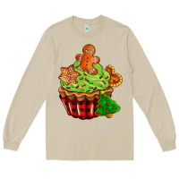Mushroom christmas cookie cupcake Long Sleeve Tee - AdoDesignShop