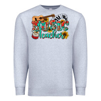 Heather Grey music teacher Premium Sweatshirt - NancyCooperArtShop