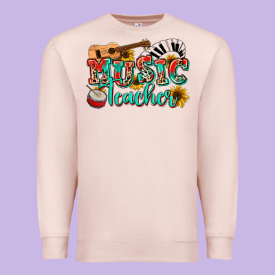 Music Teacher Premium Sweatshirt Designed By Nancycooperartshop