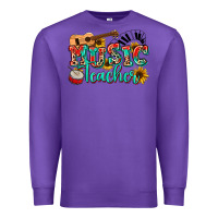 Purple music teacher Premium Sweatshirt - NancyCooperArtShop