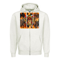 Firefighter Skull Zipper Hoodie | Teevron