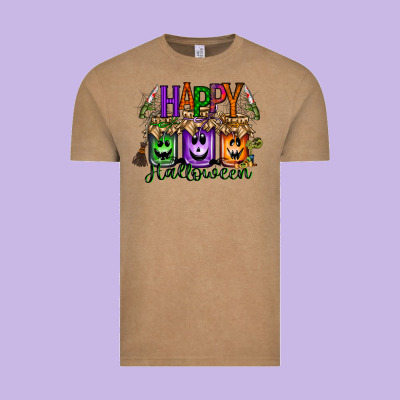 Happy Halloween Jar Vintage Tee Designed By Racoondesign