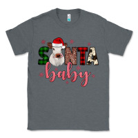 Charcoal Heather Santa baby Cow Classic Tee - JahusDesignShop
