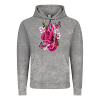 Cloud Rock Cancer Boxing Gloves with Ribbon Vintage Hoodie - texasbilliewilder