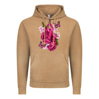 Vintage Camel Cancer Boxing Gloves with Ribbon Vintage Hoodie - texasbilliewilder