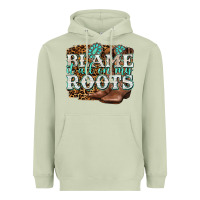 Matcha blame it all on my roots Heavyweight Hoodie - NancyCooperArtShop