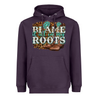 Plum blame it all on my roots Heavyweight Hoodie - NancyCooperArtShop