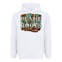 White blame it all on my roots Heavyweight Hoodie - NancyCooperArtShop