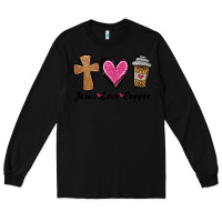 Black jesus love coffee Long Sleeve Tee - Jasminsmagicworld