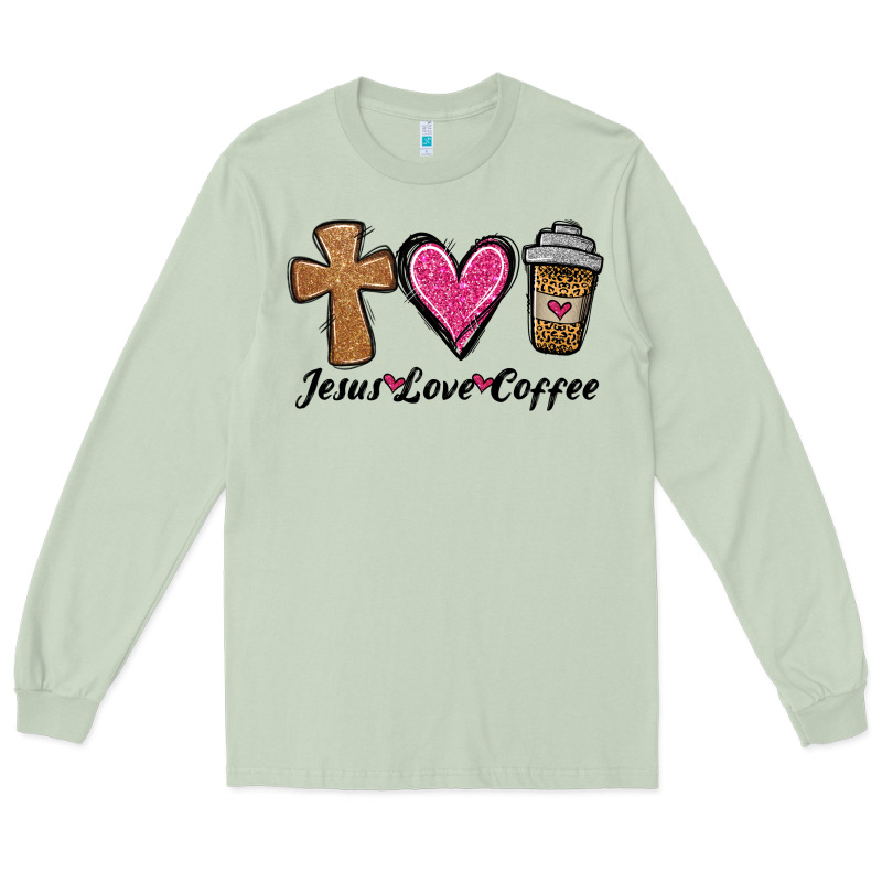 Jesus Love Coffee Long Sleeve Tee by Jasminsmagicworld | Teevron